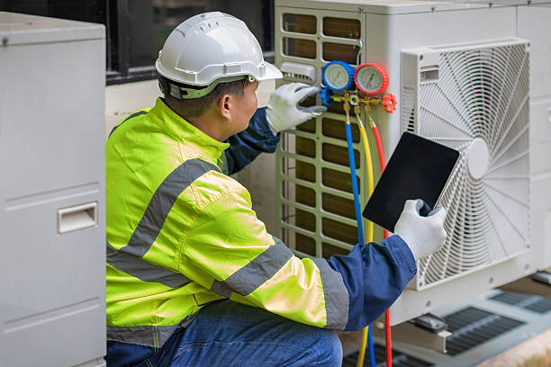 Professional Hvac technician working in Meridian, NY